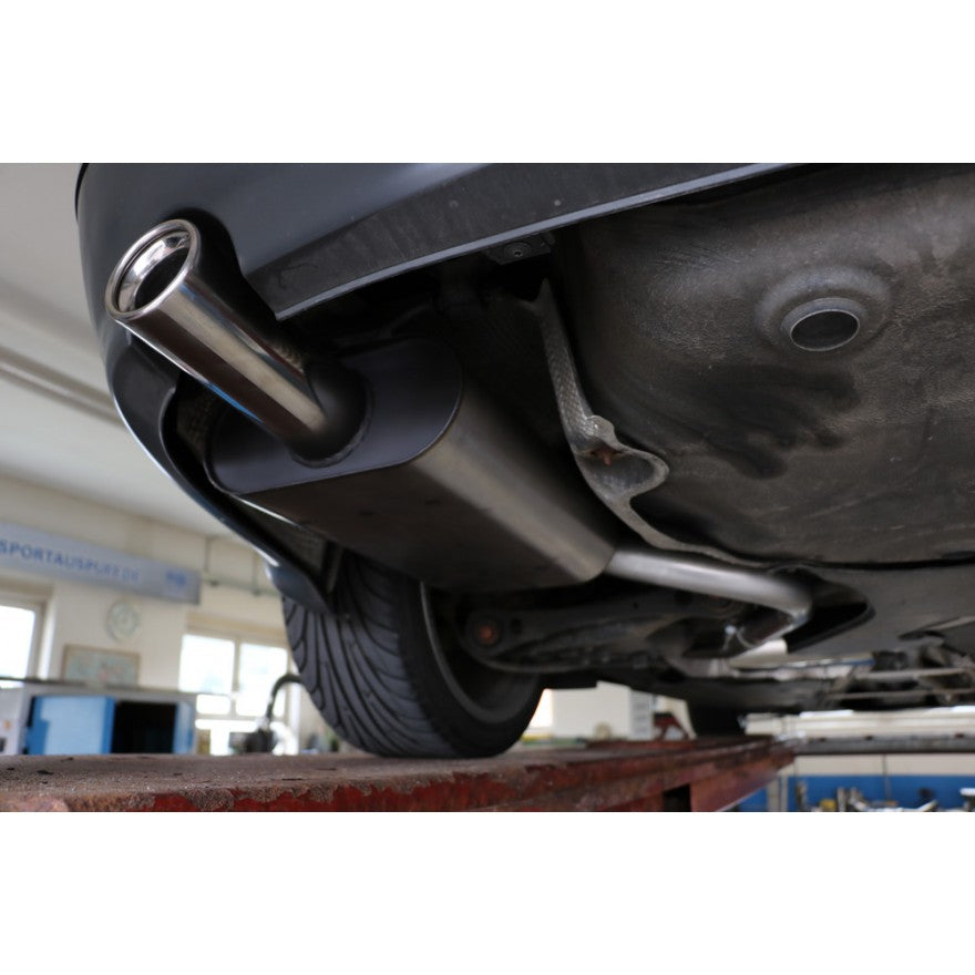 Sportschalldämpfer 1 Endrohr 80mm (Typ 13), inkl. TÜV-Teilegutachten!