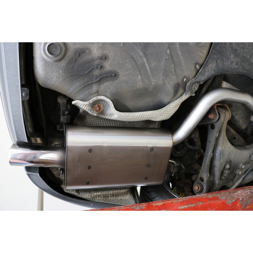 Sportschalldämpfer 1 Endrohr 80mm (Typ 13), inkl. TÜV-Teilegutachten!