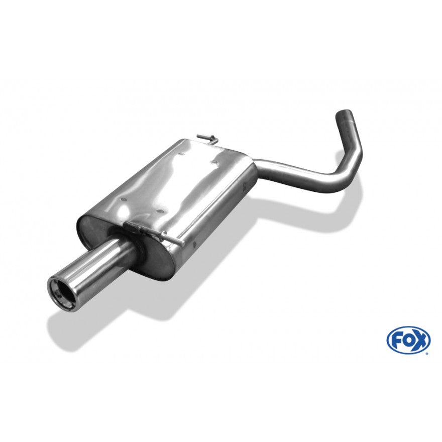 Sportschalldämpfer 1 Endrohr 80mm (Typ 13), inkl. TÜV-Teilegutachten!