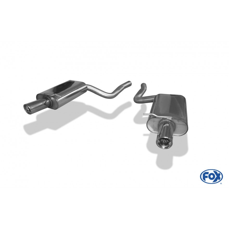 Sportschalldämpfer mit links/rechts je 1 Endrohr 90mm (Typ 17), mit TÜV-Teilegutachten!