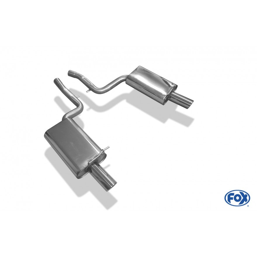 Sportschalldämpfer mit links/rechts je 1 Endrohr 90mm (Typ 17), mit TÜV-Teilegutachten!