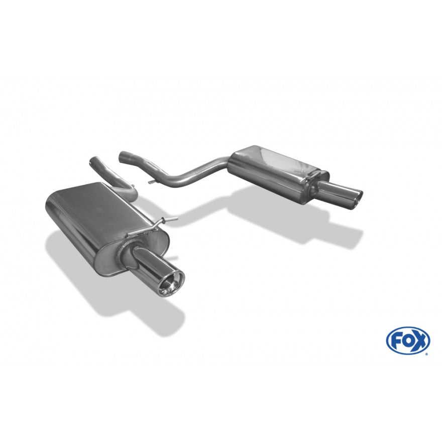Sportschalldämpfer mit links/rechts je 1 Endrohr 90mm (Typ 17), mit TÜV-Teilegutachten!