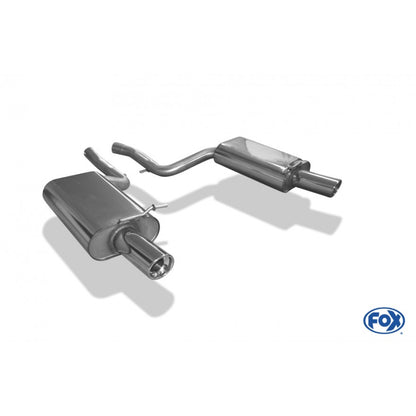 Sportschalldämpfer mit links/rechts je 1 Endrohr 90mm (Typ 17), mit TÜV-Teilegutachten!