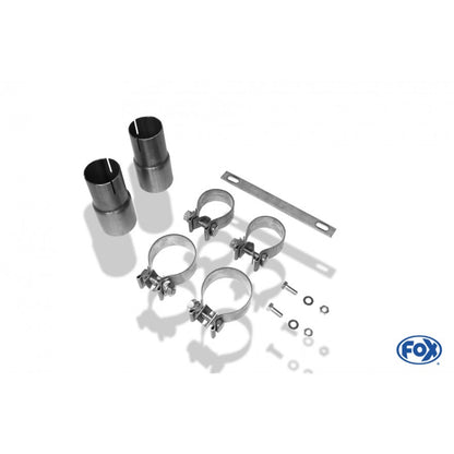 Sportschalldämpfer mit links/rechts je 1 Endrohr 90mm (Typ 17), mit TÜV-Teilegutachten!
