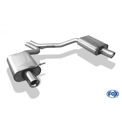 Sportschalldämpfer mit links/rechts je 1 Endrohr 90mm (Typ 17), inkl. (EG-) GENEHMIGUNG!