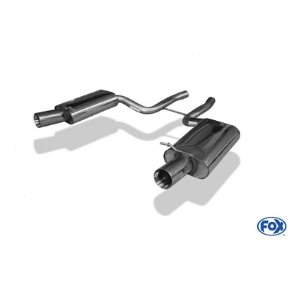 Sportschalldämpfer mit links/rechts je 1 Endrohr 100mm (Typ 24), inkl. (EG-) GENEHMIGUNG!