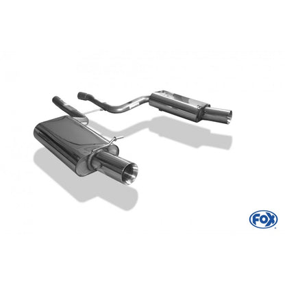 Sportschalldämpfer mit links/rechts je 1 Endrohr 100mm (Typ 24), inkl. (EG-) GENEHMIGUNG!