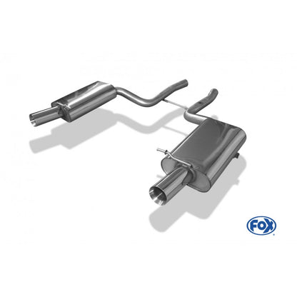 Sportschalldämpfer mit links/rechts je 1 Endrohr 100mm (Typ 24), inkl. (EG-) GENEHMIGUNG!