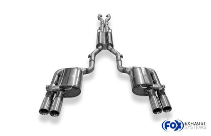 Halbanlage mit links/rechts je 2 Endrohren 80mm (Typ 24), inkl. (EG-) GENEHMIGUNG!