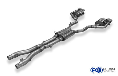 Halbanlage mit links/rechts je 2 Endrohren 80mm (Typ 24), inkl. (EG-) GENEHMIGUNG!