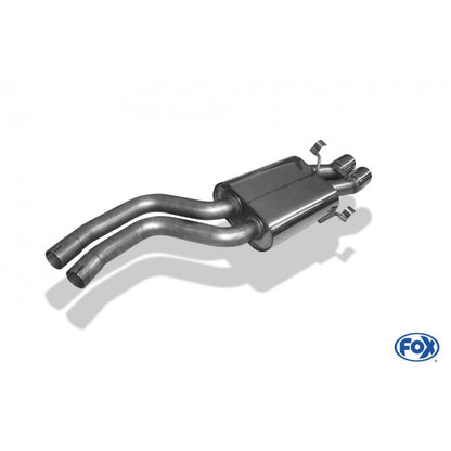 Sportschalldämpfer mit 2 Endrohren 76mm (Typ 14), inkl. (EG-) GENEHMIGUNG!