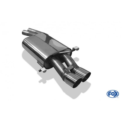 Sportschalldämpfer mit 2 Endrohren 76mm (Typ 14), inkl. (EG-) GENEHMIGUNG!