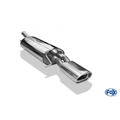 Sportschalldämpfer mit 1 Endrohr 135x80mm (Typ 53), inkl. (EG-) GENEHMIGUNG!