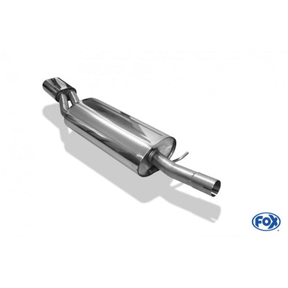 Sportschalldämpfer mit 1 Endrohr 135x80mm (Typ 53), inkl. (EG-) GENEHMIGUNG!