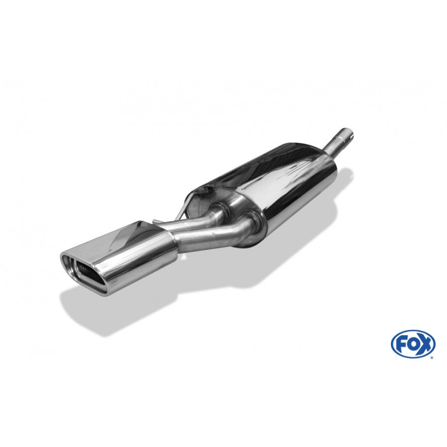 Sportschalldämpfer mit 1 Endrohr 135x80mm (Typ 53), inkl. (EG-) GENEHMIGUNG!