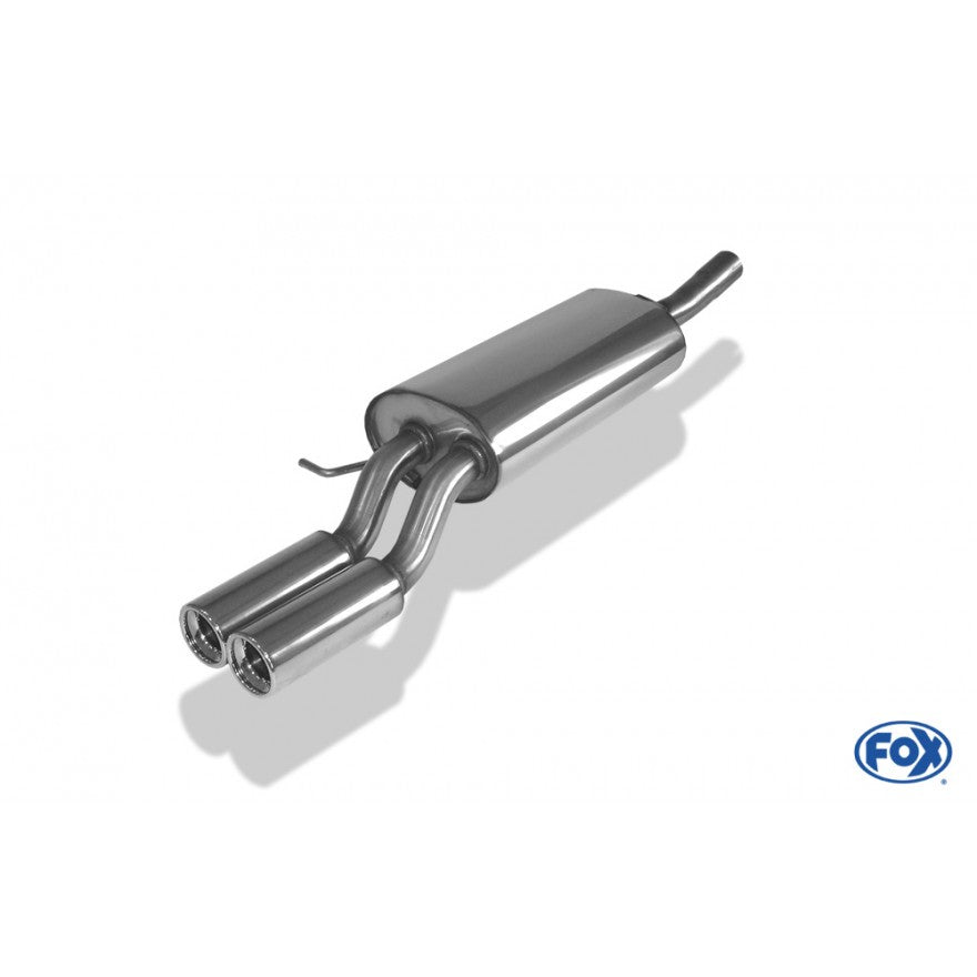 Sportschalldämpfer mit 2 Endrohren 76mm (Typ 13), inkl. (EG-) GENEHMIGUNG!