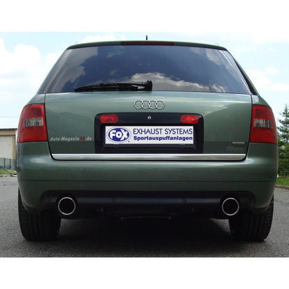 Sportschalldämpfer mit links/rechts je 1 Endrohr 100mm (Typ 16), inkl. TÜV-Teilegutachten!