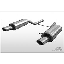 Sportschalldämpfer mit links/rechts je 1 Endrohr 115x85mm (Typ 32), inkl. TÜV-Teilegutachten!