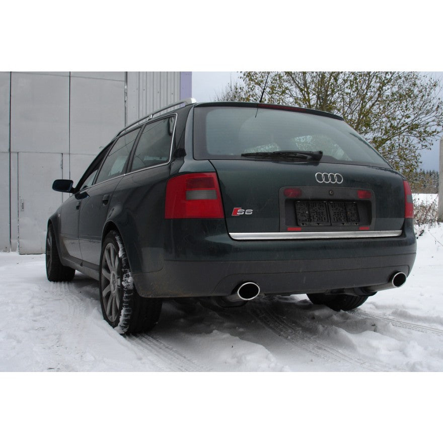 Sportschalldämpfer mit links/rechts je 1 Endrohr 115x85mm (Typ 32), inkl. TÜV-Teilegutachten!