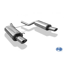 Sportschalldämpfer mit links/rechts je 1 Endrohr 115x85mm (Typ 33), inkl. TÜV-Teilegutachten!