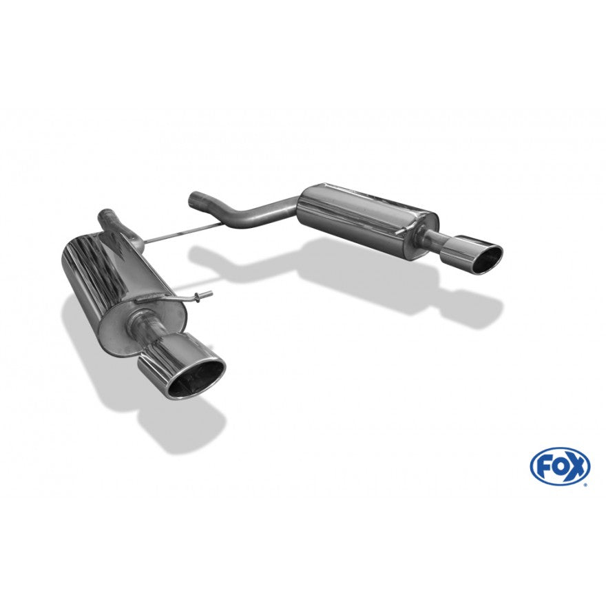 Sportschalldämpfer mit links/rechts je 1 Endrohr 140x90mm (Typ 32), inkl. (EG-) GENEHMIGUNG!