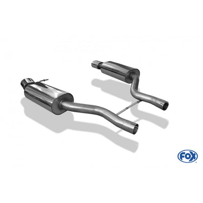 Sportschalldämpfer mit links/rechts je 1 Endrohr 140x90mm (Typ 32), inkl. (EG-) GENEHMIGUNG!