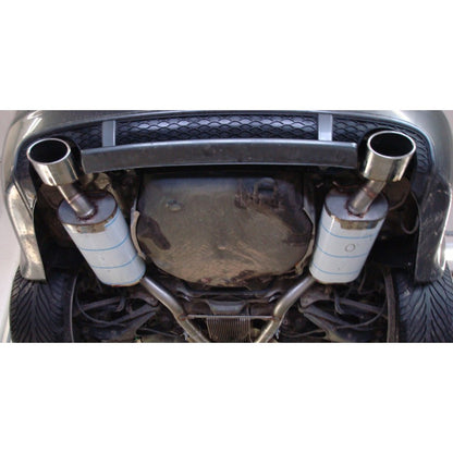 Sportschalldämpfer mit links/rechts je 1 Endrohr 140x90mm (Typ 32), inkl. TÜV-Teilegutachten!