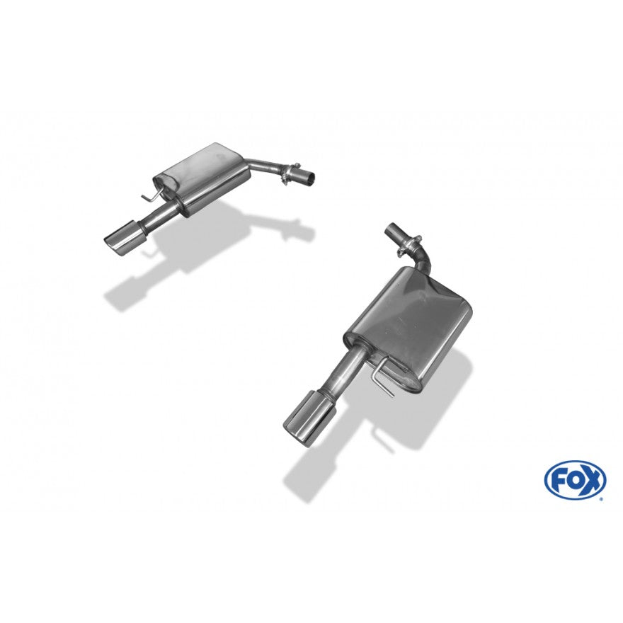 Sportschalldämpfer mit links/rechts je 1 Endrohr 90mm (Typ 17), inkl. (EG-) GENEHMIGUNG!