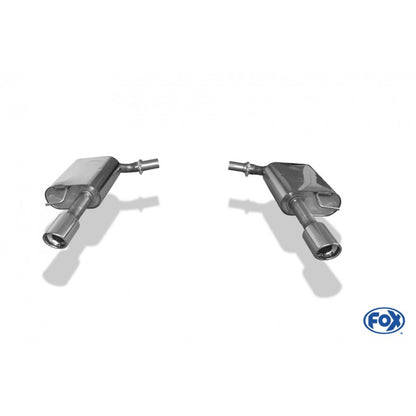 Sportschalldämpfer mit links/rechts je 1 Endrohr 90mm (Typ 17), inkl. (EG-) GENEHMIGUNG!