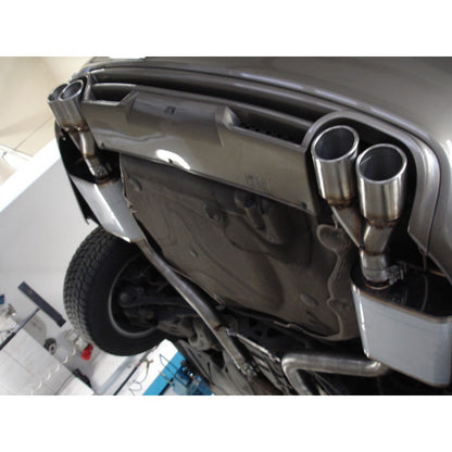 Sportschalldämpfer mit links/rechts je 2 Endrohren 76mm (Typ 17), inkl. (EG-) GENEHMIGUNG!