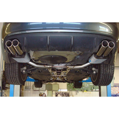 Sportschalldämpfer mit links/rechts je 2 Endrohren 80mm (Typ 16), inkl. (EG-) GENEHMIGUNG!