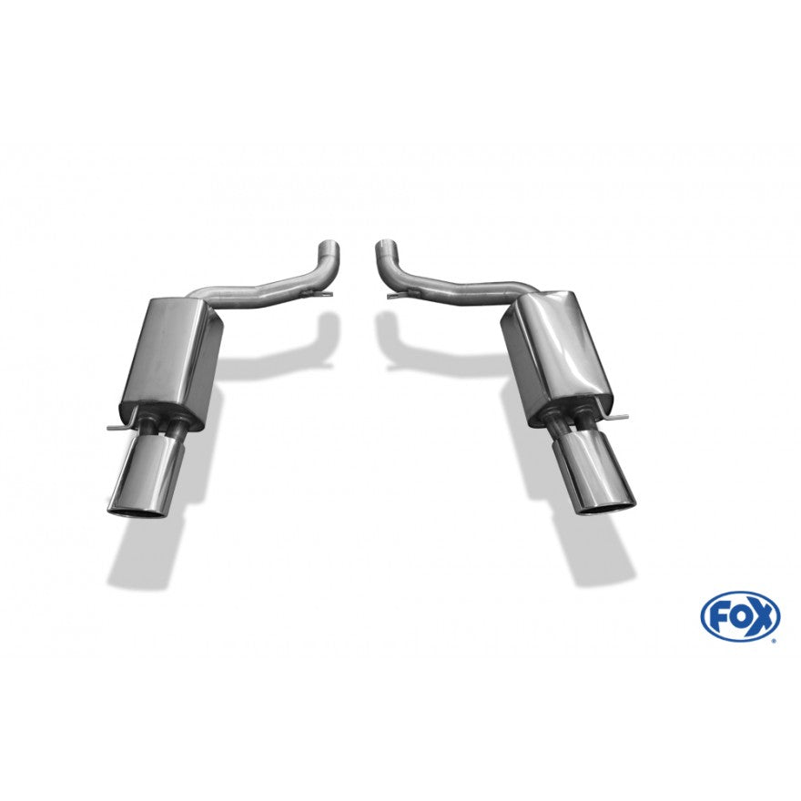 Sportschalldämpfer mit links/rechts je 1 Endrohr 140x90mm (Typ 32), inkl. (EG-) GENEHMIGUNG!