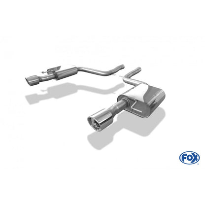 Sportschalldämpfer mit links/rechts je 1 Endrohr 100mm (Typ 17), inkl. (EG-) GENEHMIGUNG!