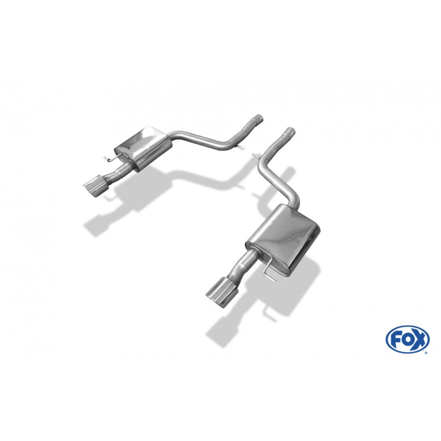 Sportschalldämpfer mit links/rechts je 1 Endrohr 100mm (Typ 17), inkl. (EG-) GENEHMIGUNG!