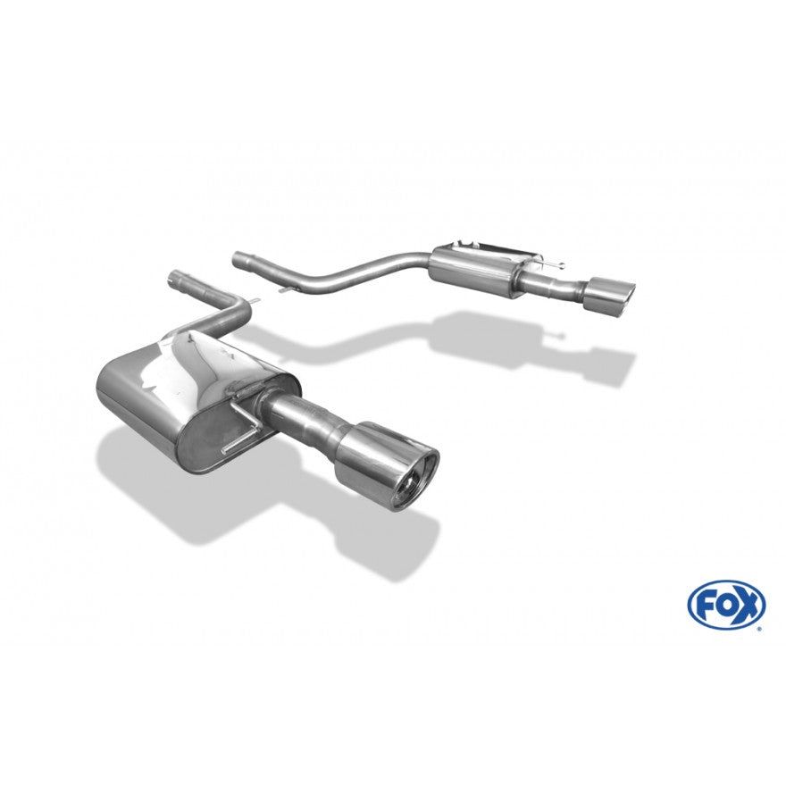 Sportschalldämpfer mit links/rechts je 1 Endrohr 100mm (Typ 17), inkl. (EG-) GENEHMIGUNG!