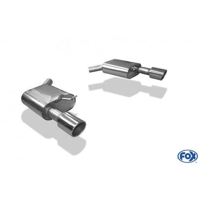 Sportschalldämpfer mit links/rechts je 1 Endrohr 100mm (Typ 16), inkl. (EG-) GENEHMIGUNG!
