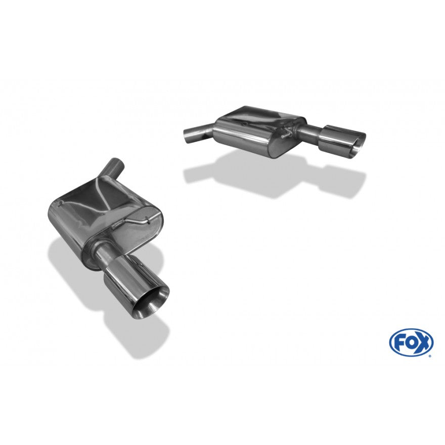 Sportschalldämpfer mit links/rechts je 1 Endrohr 100mm (Typ 25), inkl. (EG-) GENEHMIGUNG!