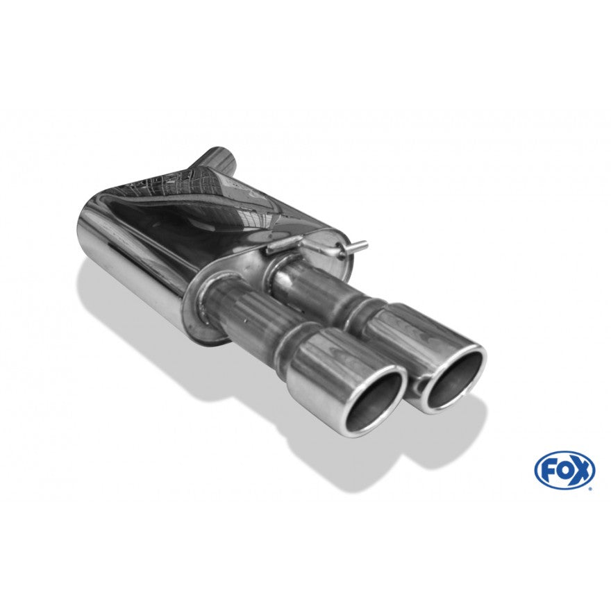 Sportschalldämpfer mit 2 Endrohren 90mm (Typ 16), inkl. (EG-) GENEHMIGUNG!