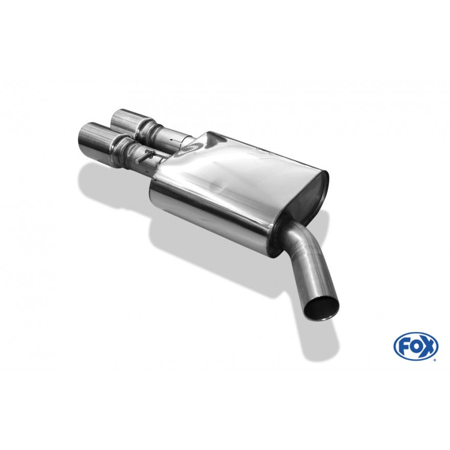 Sportschalldämpfer mit 2 Endrohren 90mm (Typ 16), inkl. (EG-) GENEHMIGUNG!