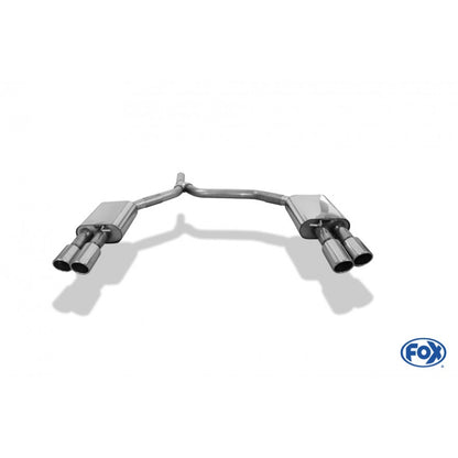 Sportschalldämpfer mit links/rechts je 2 Endrohren 90mm (Typ 16), inkl. (EG-) GENEHMIGUNG!