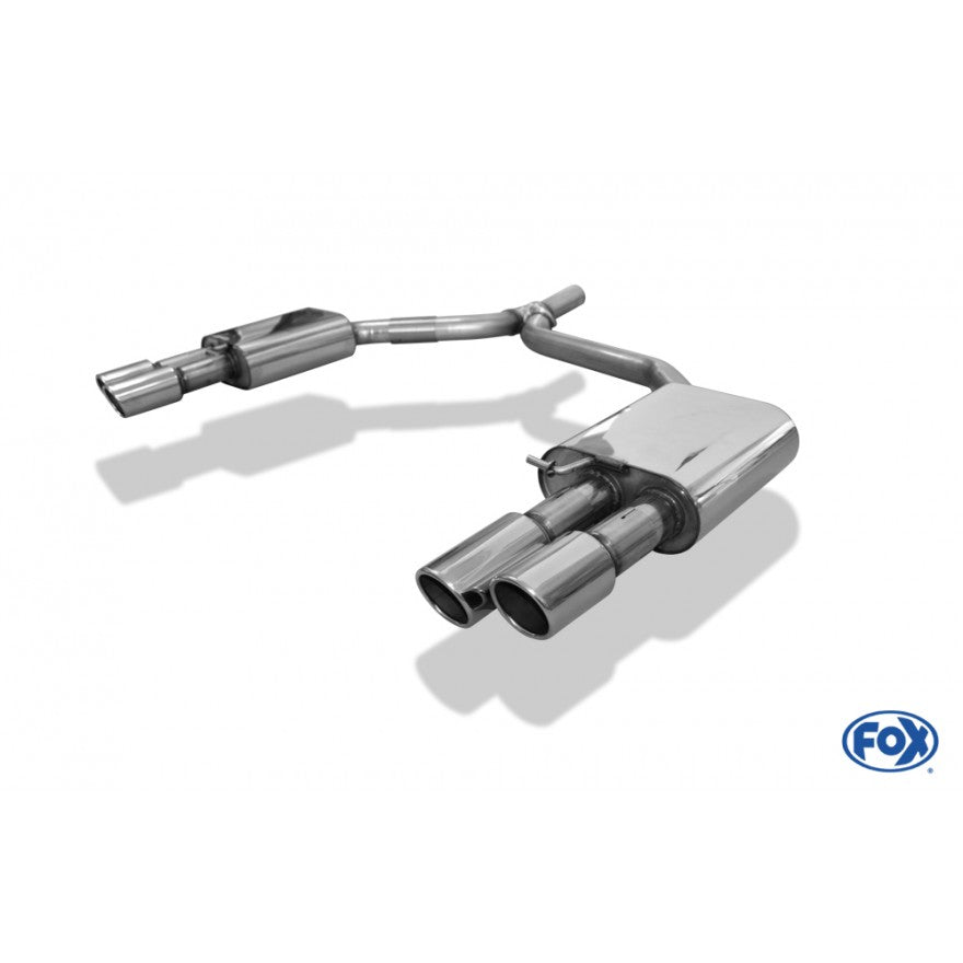 Sportschalldämpfer mit links/rechts je 2 Endrohren 90mm (Typ 16), inkl. (EG-) GENEHMIGUNG!