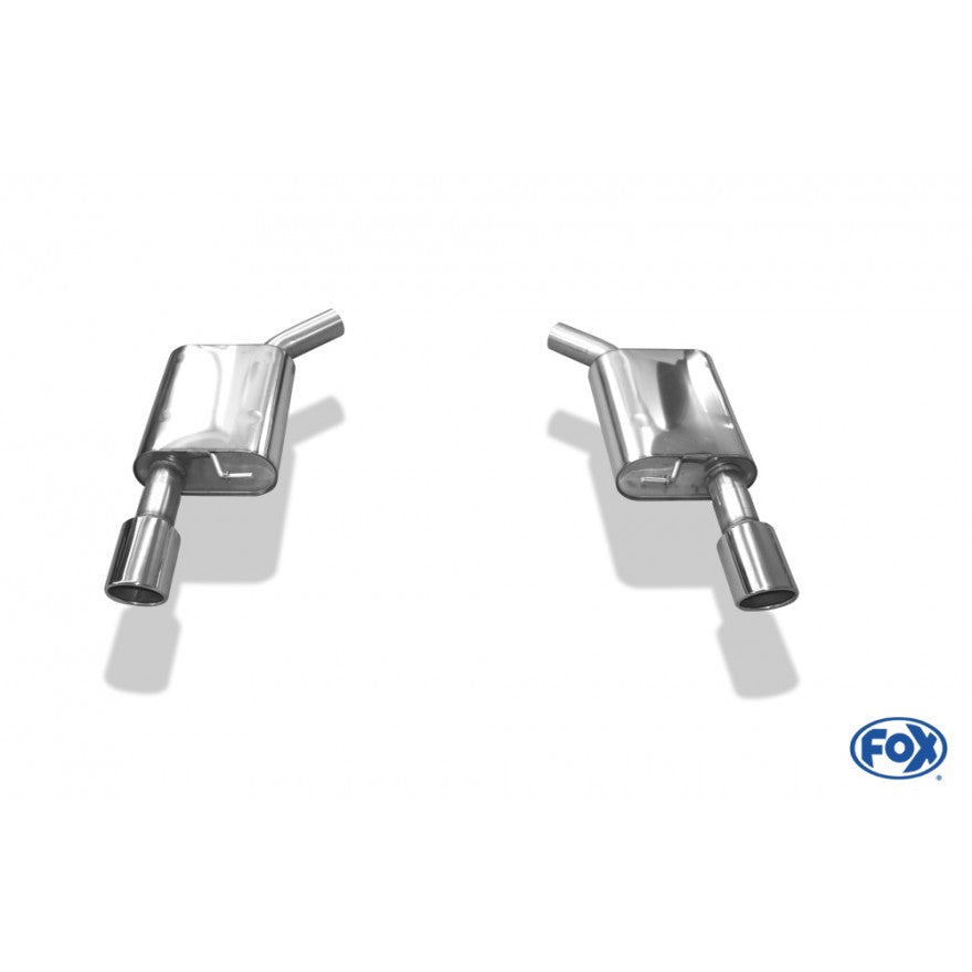 Sportschalldämpfer mit links/rechts je 1 Endrohr 100mm (Typ 16), inkl. (EG-) GENEHMIGUNG!
