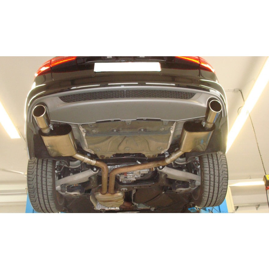 Sportschalldämpfer mit links/rechts je 1 Endrohr 100mm (Typ 16), inkl. (EG-) GENEHMIGUNG!