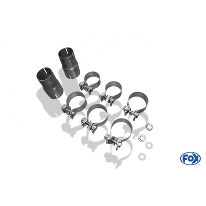 Sportschalldämpfer mit links/rechts je 1 Endrohr 100mm (Typ 25), inkl. (EG-) GENEHMIGUNG!