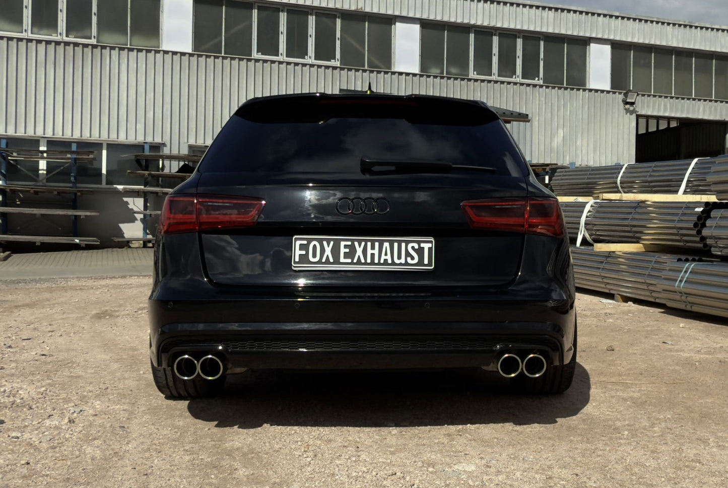 Sportschalldämpfer mit links/rechts je 2 Endrohren 90mm (Typ 16), inkl. (EG-) GENEHMIGUNG!