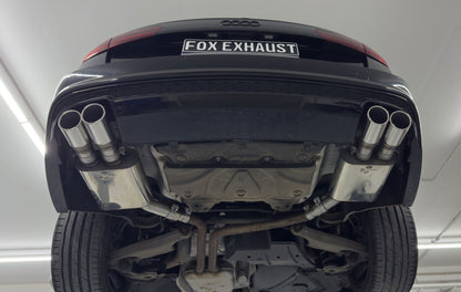 Sportschalldämpfer mit links/rechts je 2 Endrohren 90mm (Typ 16), inkl. (EG-) GENEHMIGUNG!