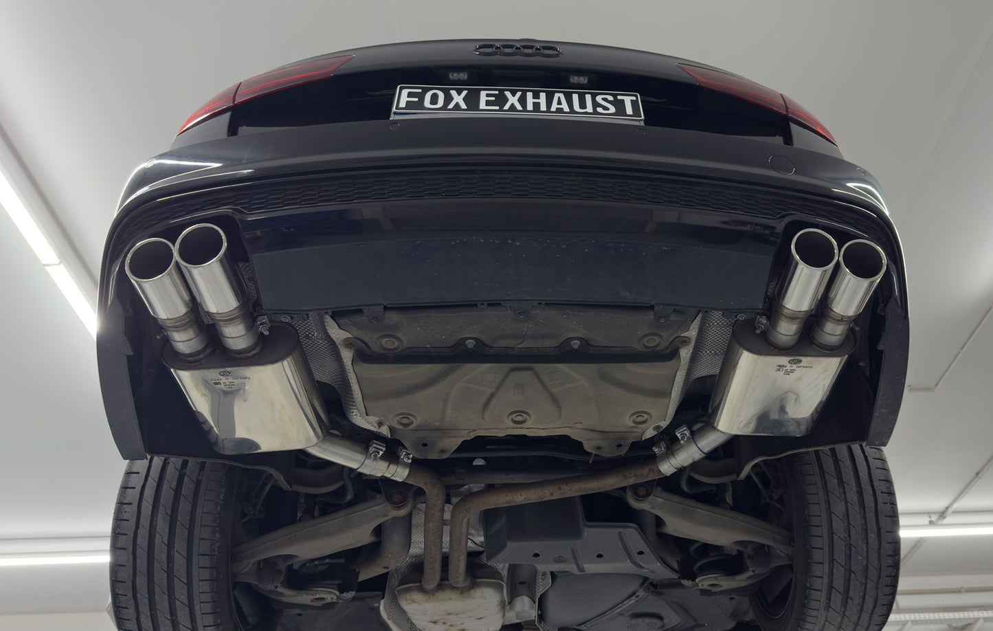 Sportschalldämpfer mit links/rechts je 2 Endrohren 90mm (Typ 16), inkl. (EG-) GENEHMIGUNG!