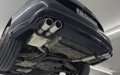 Sportschalldämpfer mit links/rechts je 2 Endrohren 90mm (Typ 16), inkl. (EG-) GENEHMIGUNG!