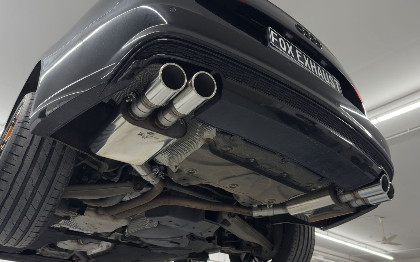 Sportschalldämpfer mit links/rechts je 2 Endrohren 90mm (Typ 16), inkl. (EG-) GENEHMIGUNG!