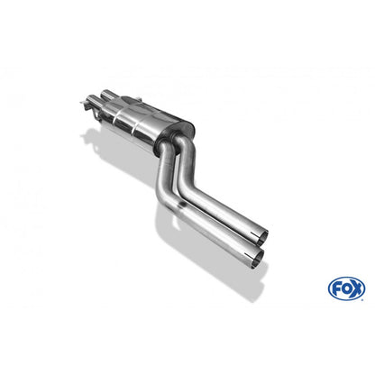 Sportschalldämpfer mit 2 Endrohren 76mm (Typ 17), inkl. (EG-) GENEHMIGUNG!